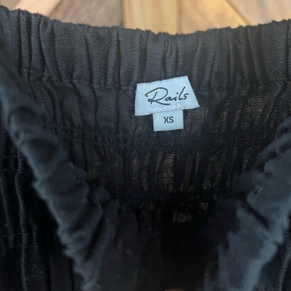 Rails Seville Linen Midi Dress Black Size XS - Picture 9 of 13